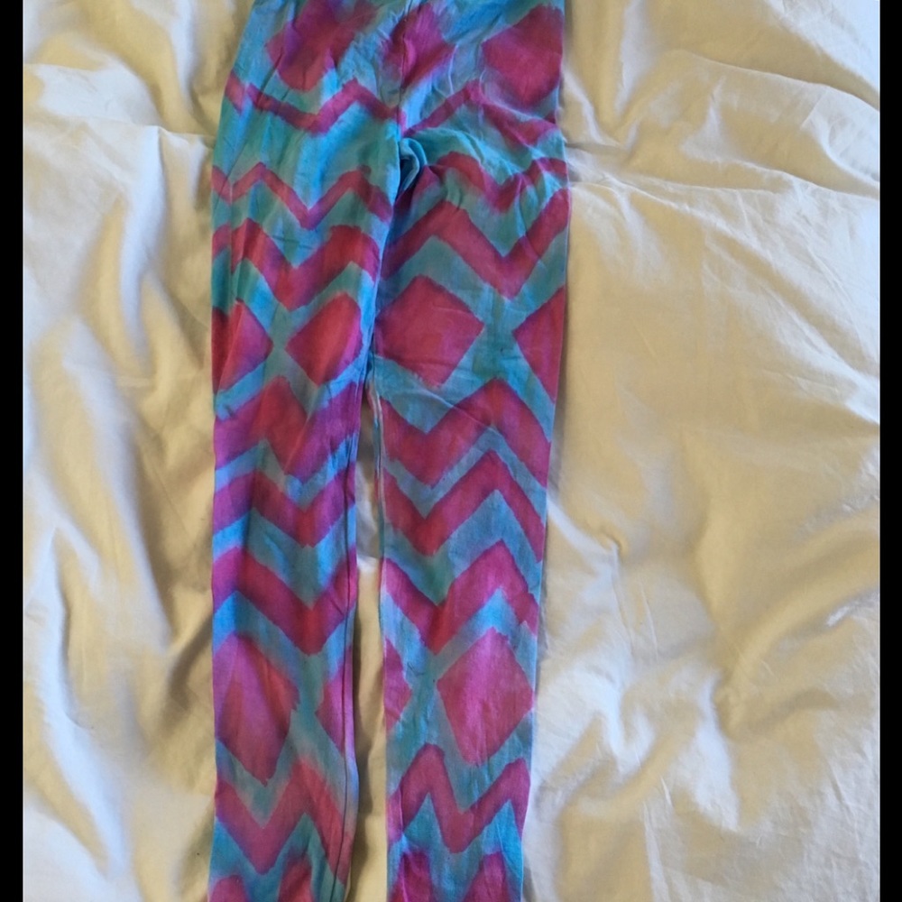 Yoga leggings tie die tribal print (New)